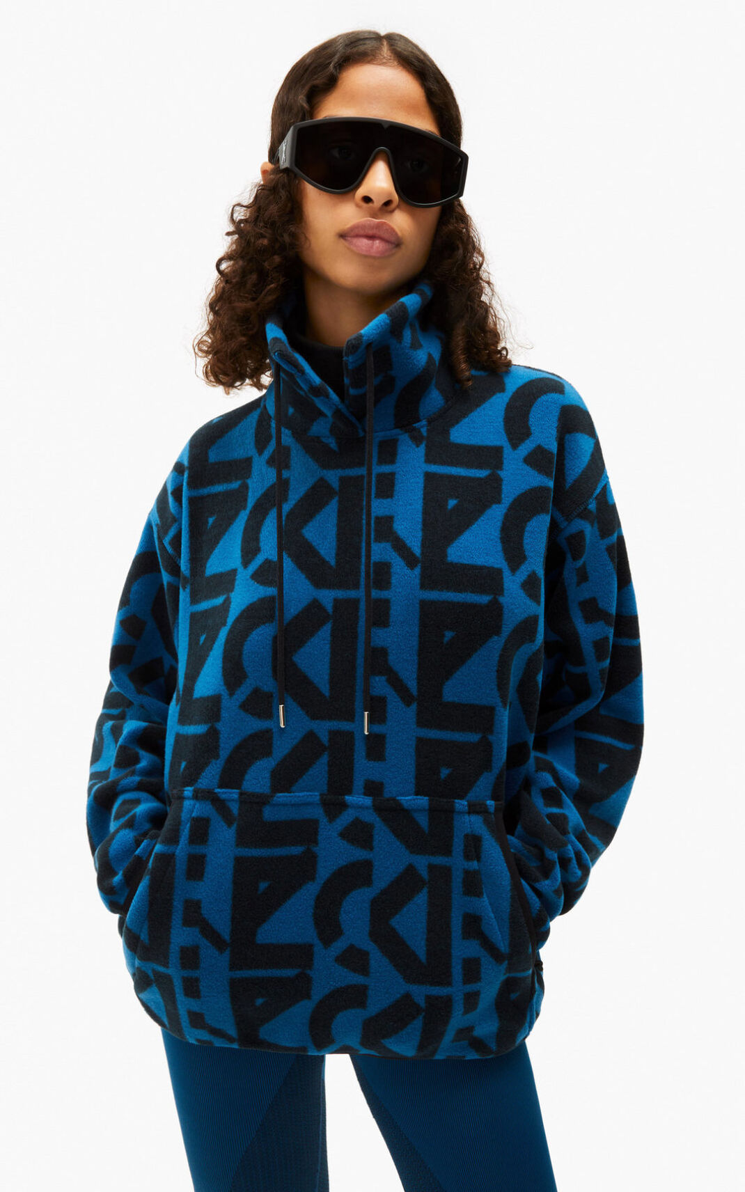 Sudadera Kenzo Sport monogram fleece Mujer Azules Oscuro - SKU.5166218